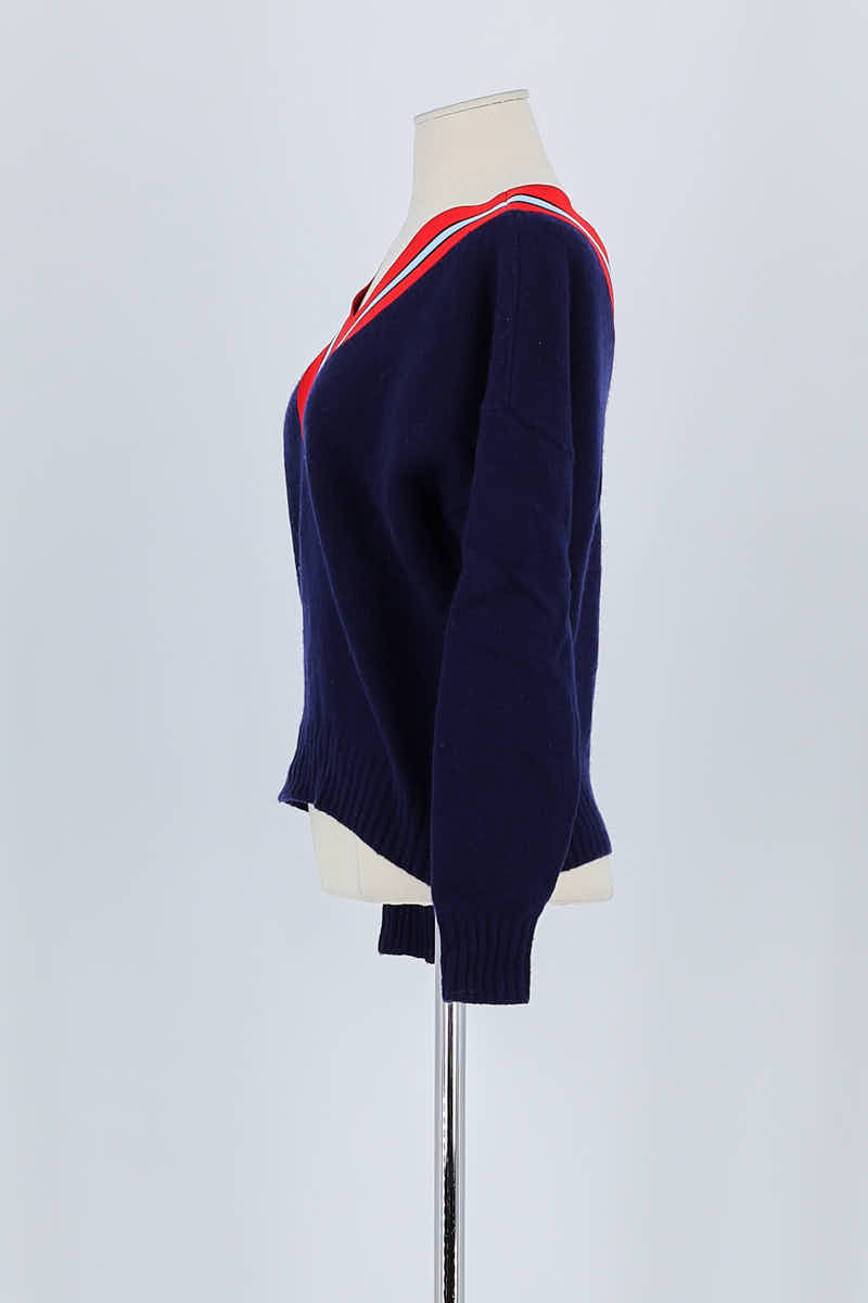 Pull Sandro Marine en Laine