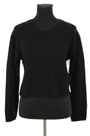 Pull Sandro Molly Noir en Laine, taille S - Seconde Main
