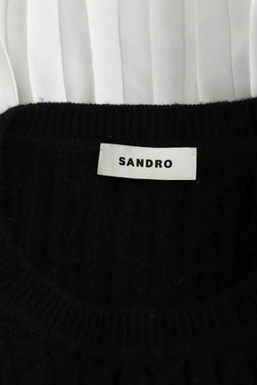 Pull Sandro Molly Noir en Laine