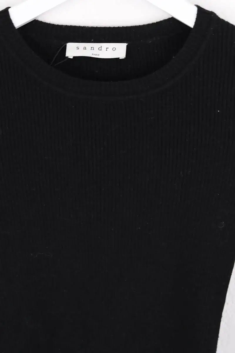 Pull Sandro Noir en Coton