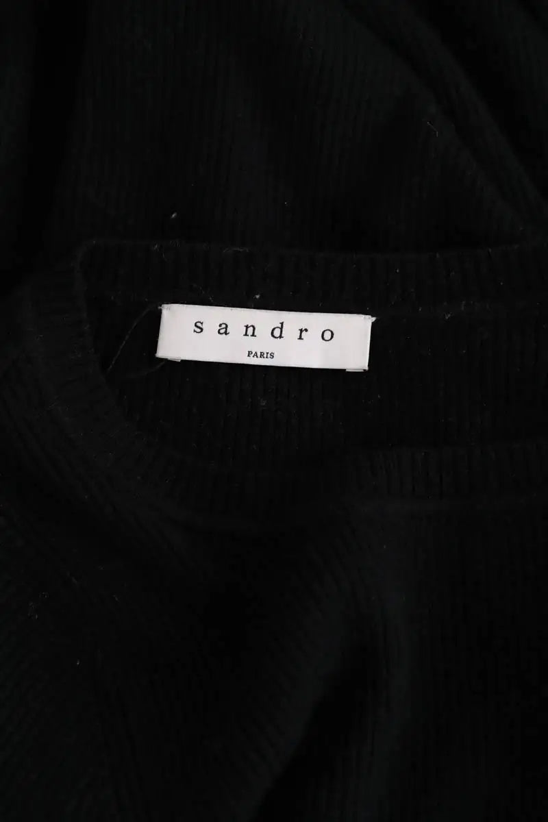 Pull Sandro Noir en Coton