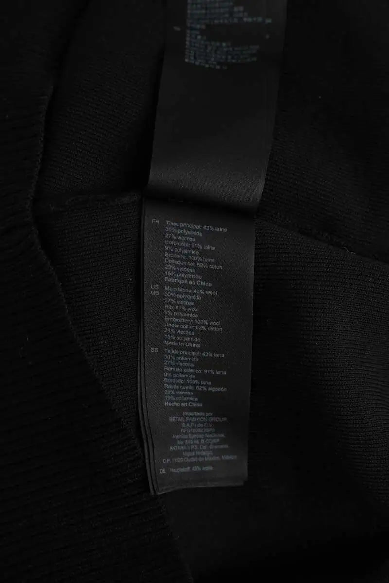 Pull Sandro Noir en Laine