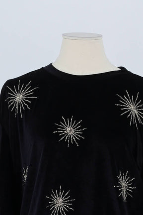 Pull Sandro Noir en Polyester