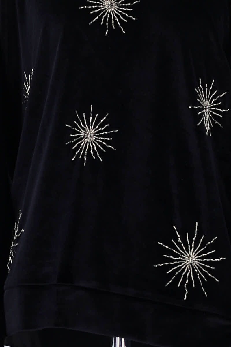 Pull Sandro Noir en Polyester