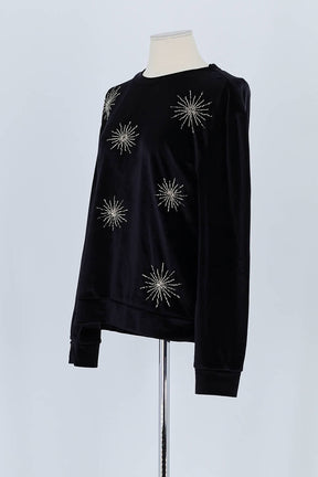 Pull Sandro Noir en Polyester