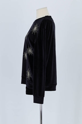 Pull Sandro Noir en Polyester