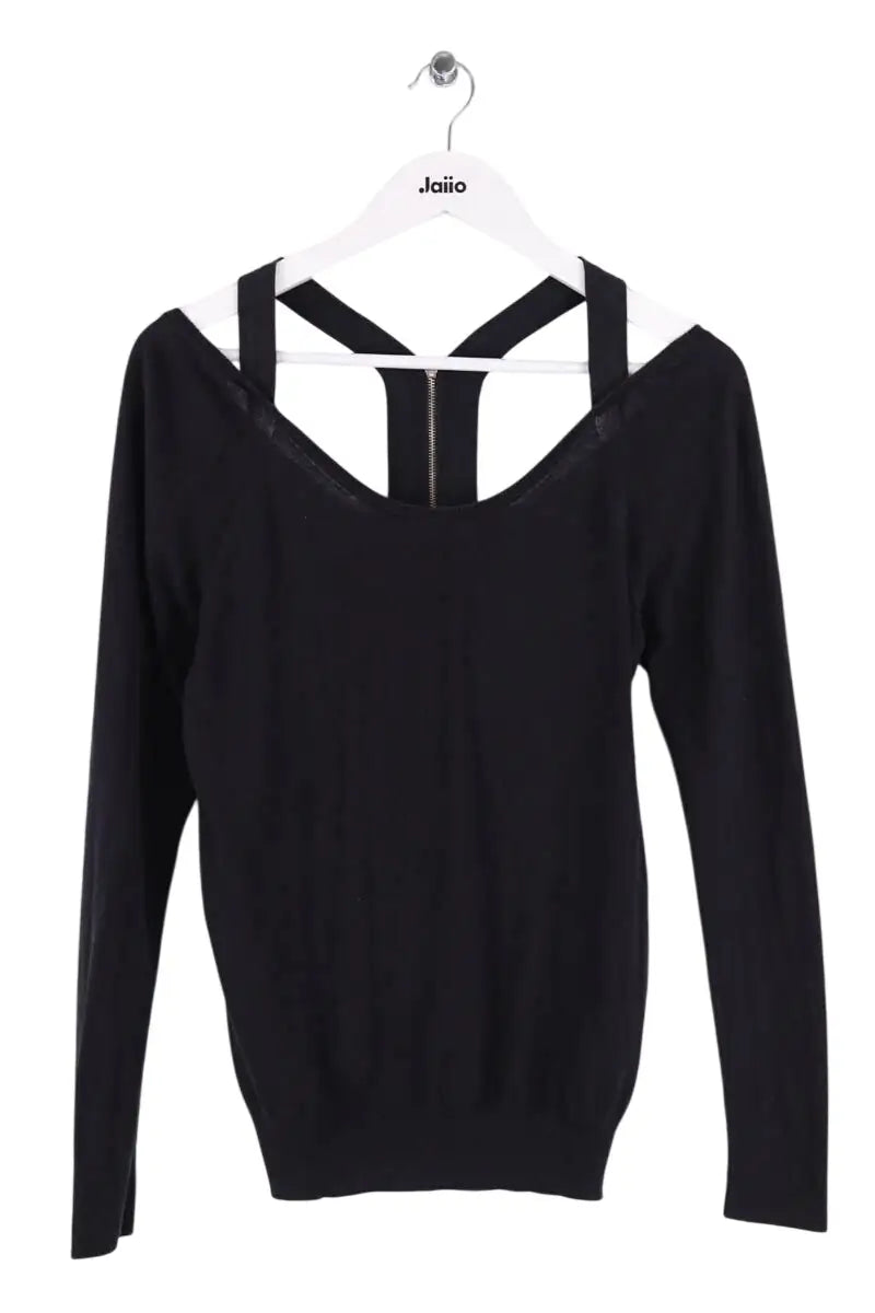 Pull Sandro Noir en Soie, taille S - Seconde Main