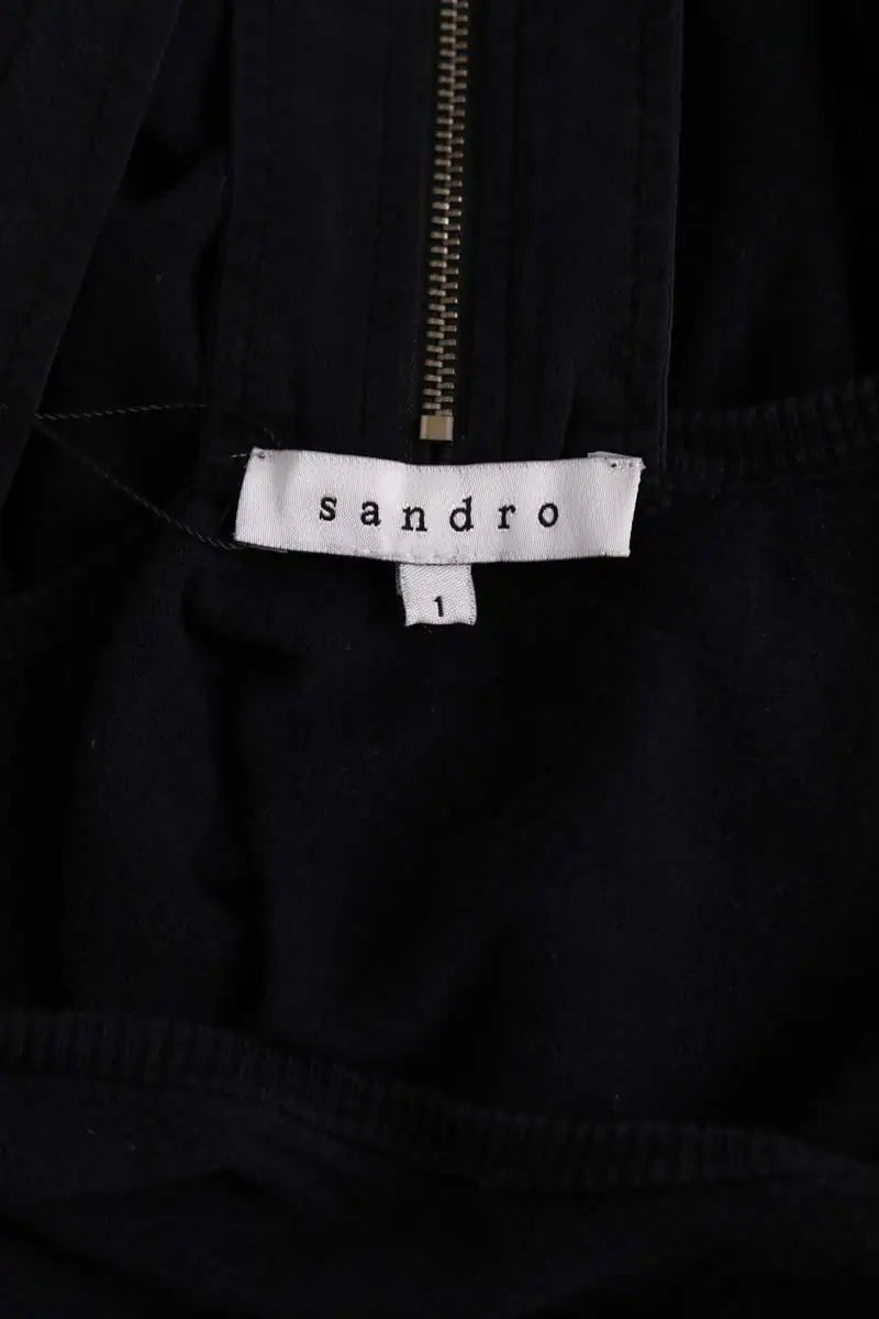 Pull Sandro Noir en Soie