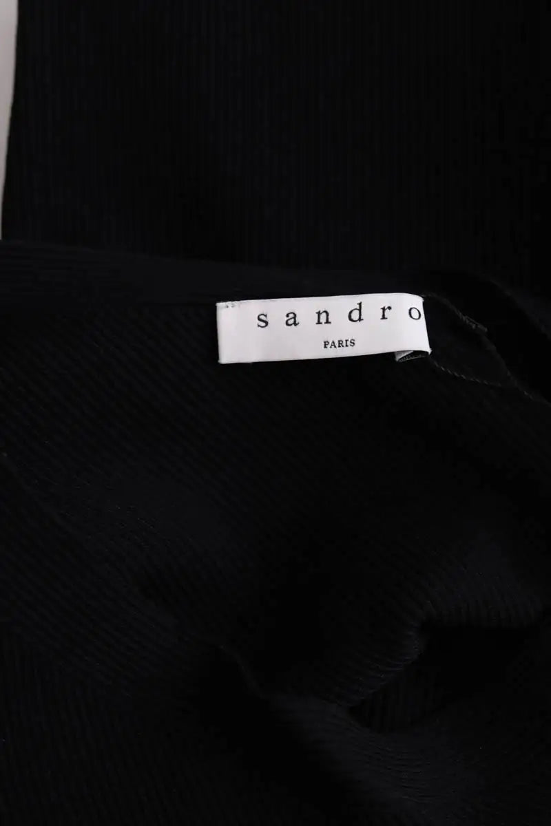 Pull Sandro Noir en Viscose