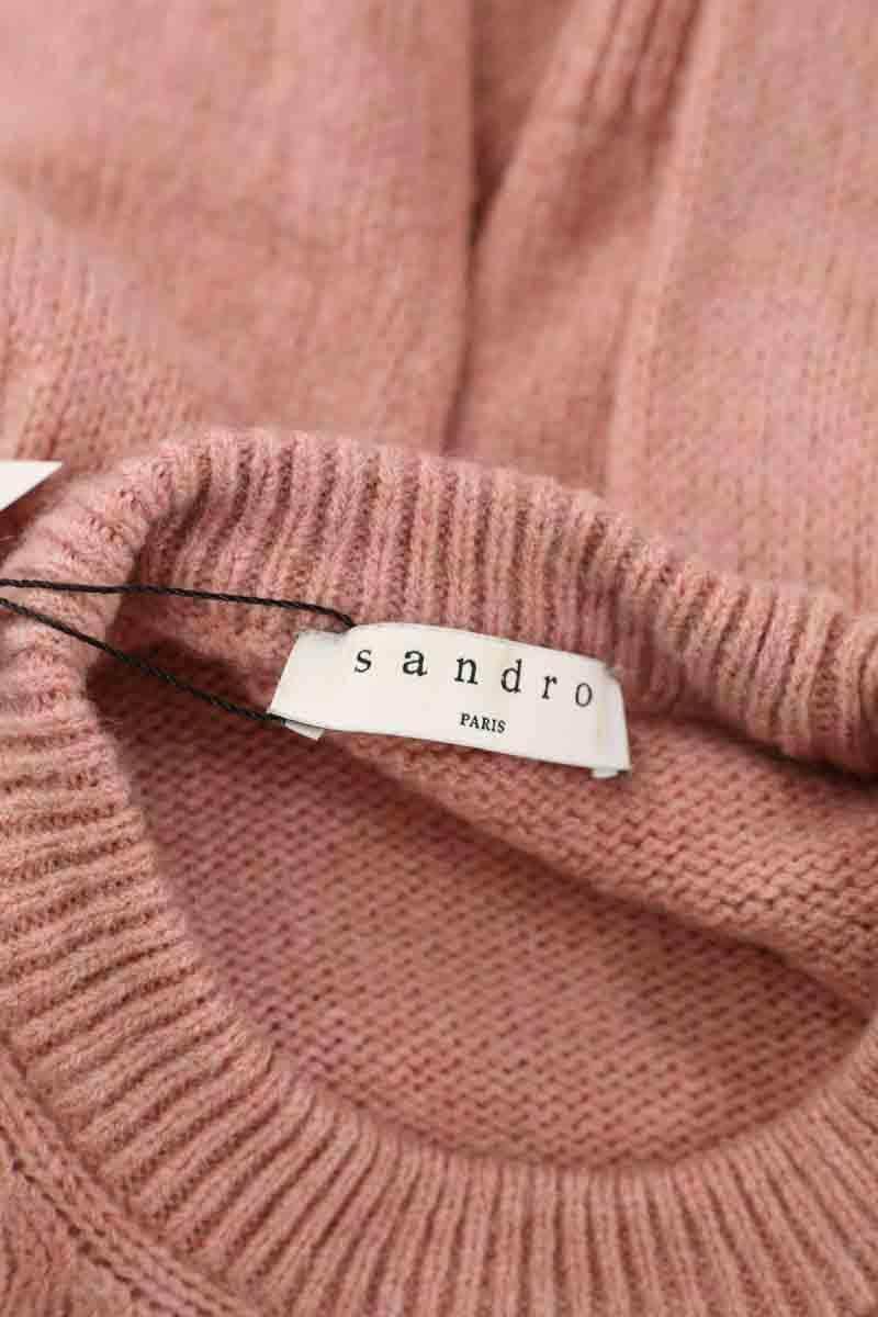 Pull Sandro Rose en Laine