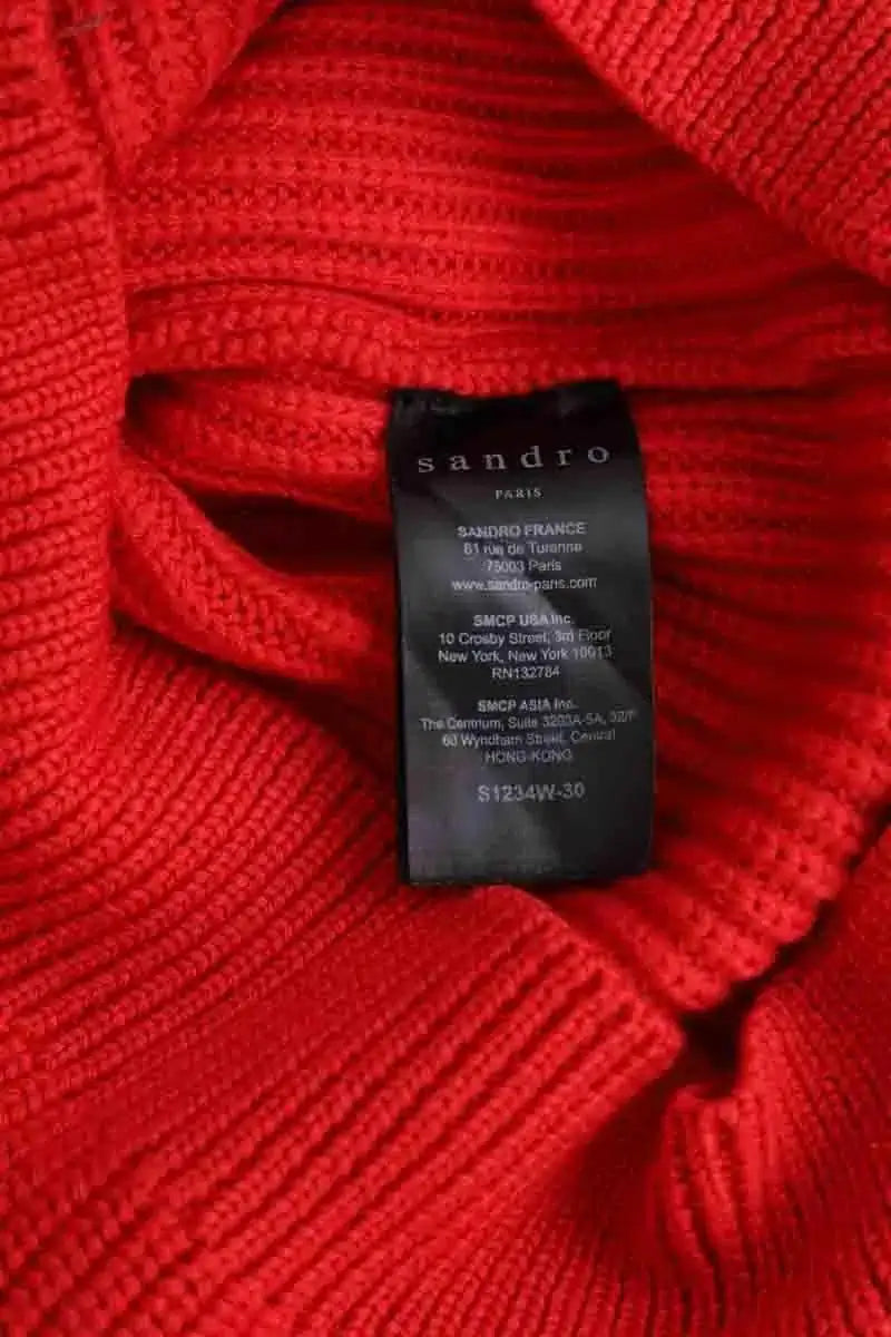 Pull Sandro Rouge en Laine
