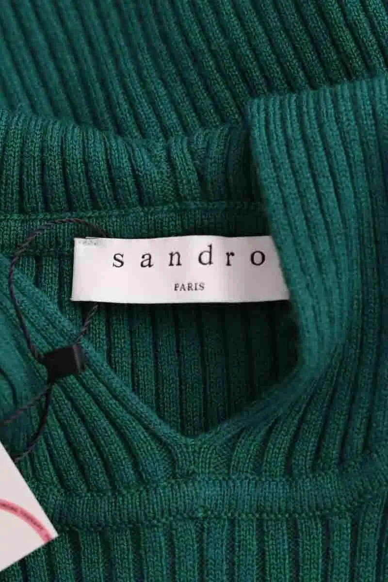 Pull Sandro Vert en Synthétique
