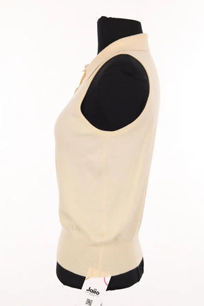 Pull sans manches Celine Beige en Cachemire