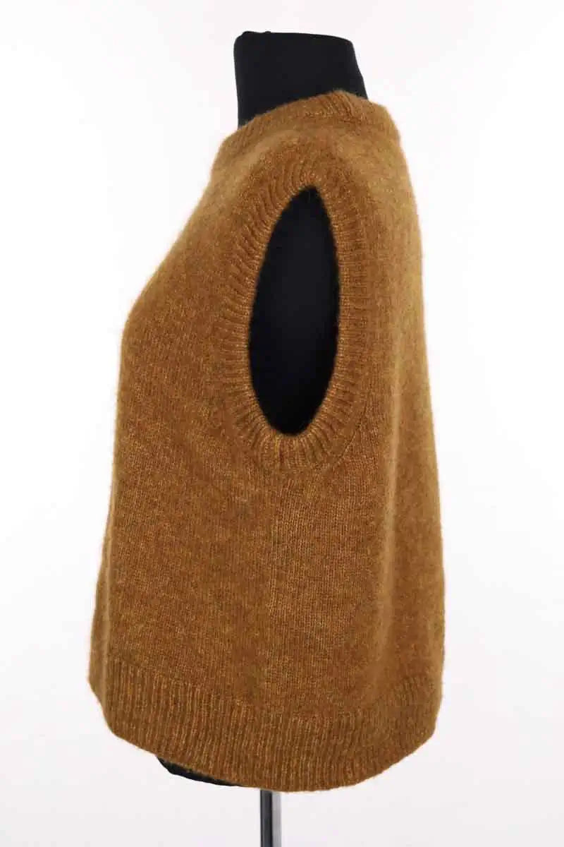 Pull sans manches Sézane Camel en Synthétique