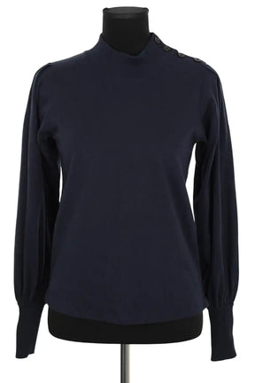 Pull Sessun Bleu en Coton, taille S - Seconde Main