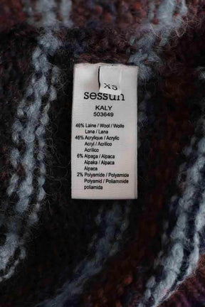 Pull Sessun Marine en Laine