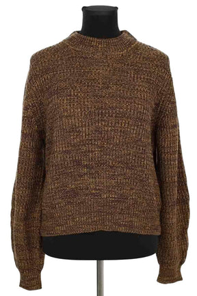 Pull Sessun Marron en Polyamide, taille M - Seconde Main