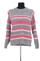 Pull Sézane Anthracite en Coton, taille L - Seconde Main