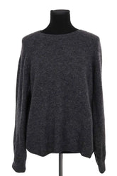Pull Sézane Anthracite en Laine, taille L - Seconde Main