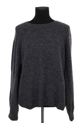 Pull Sézane Anthracite en Laine, taille L - Seconde Main