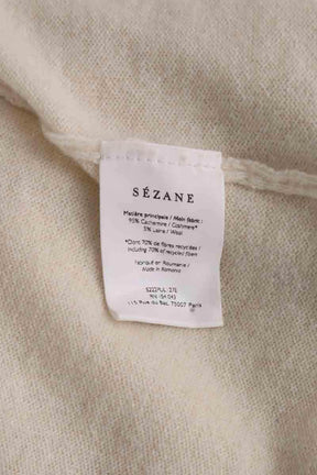 Pull Sézane Beige en Cachemire
