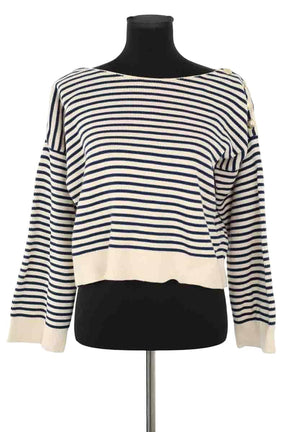 Pull Sézane Beige en Coton, taille M - Seconde Main