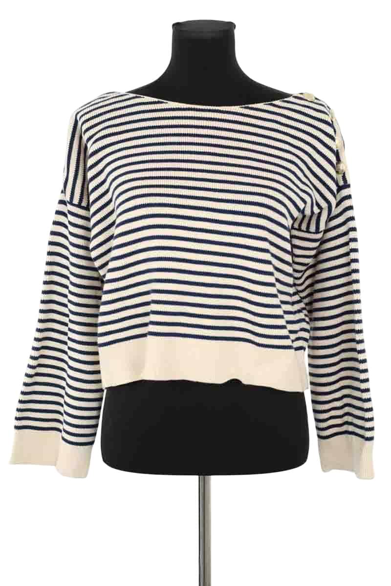 Pull Sézane Beige en Coton, taille M - Seconde Main