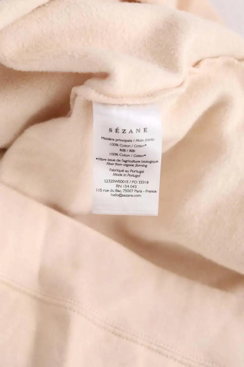 Pull Sézane Beige en Coton