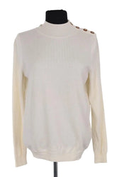 Pull Sézane Beige en Laine, taille L - Seconde Main