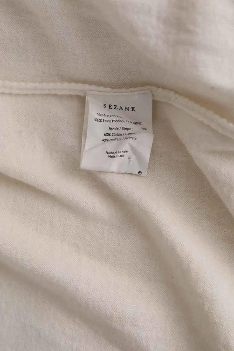 Pull Sézane Beige en Laine