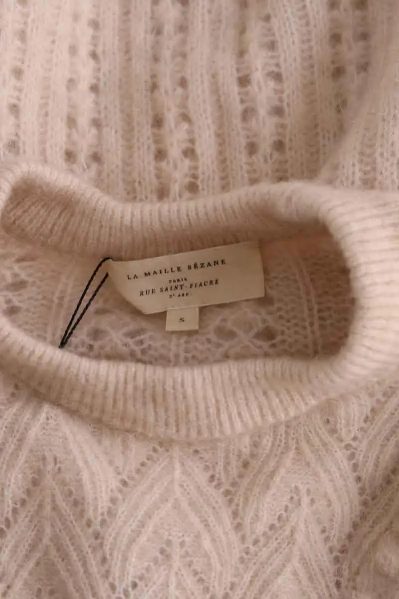Pull Sézane Beige en Laine