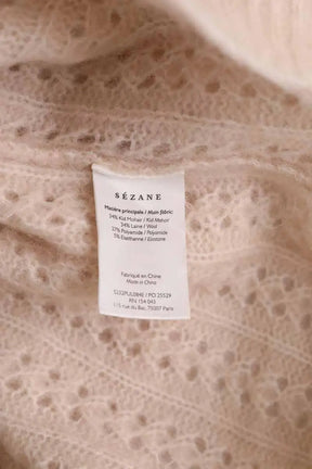 Pull Sézane Beige en Laine
