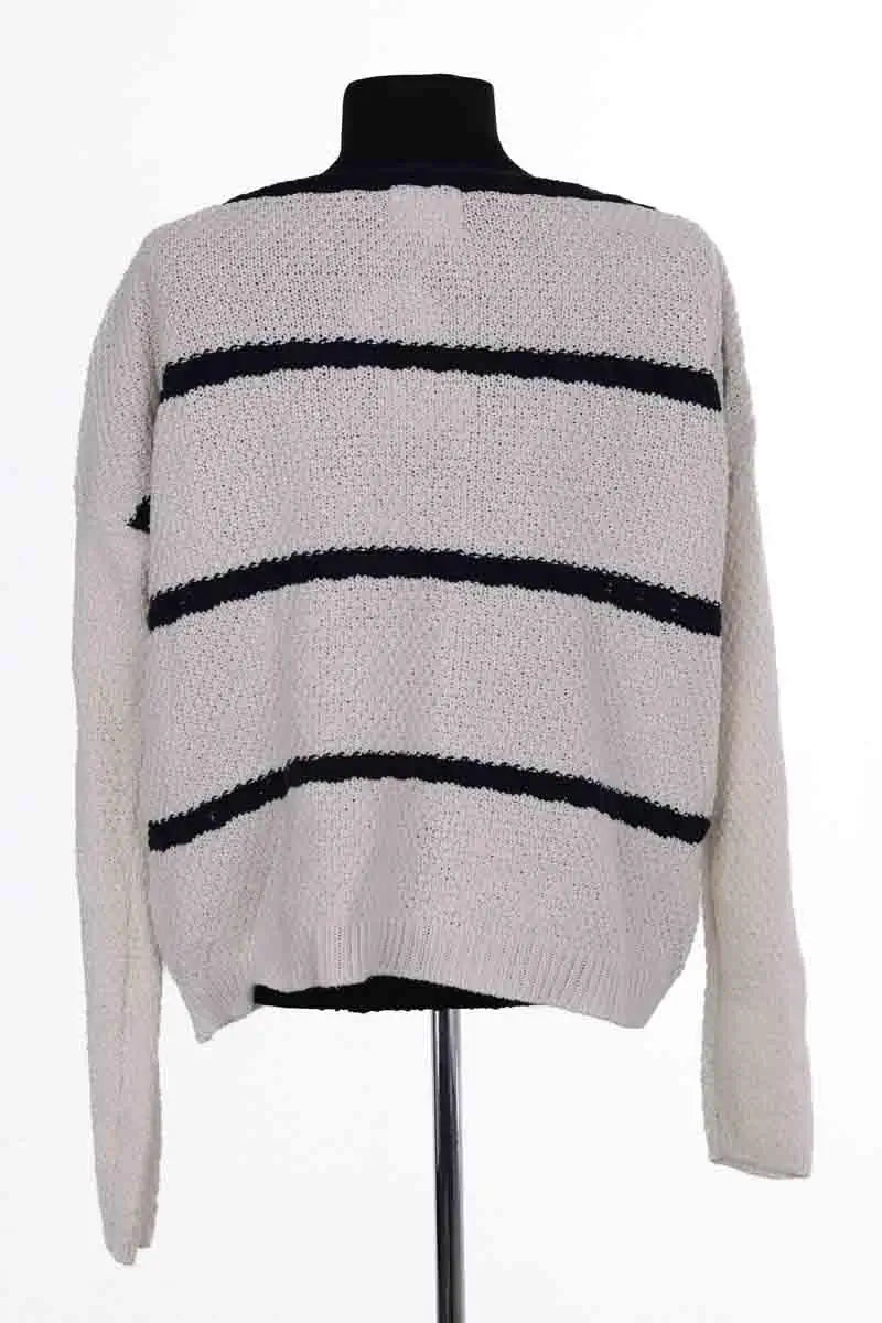 Pull Sézane Blanc en Coton