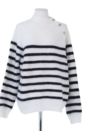 Pull Sézane Blanc en Coton, taille XL - Seconde Main