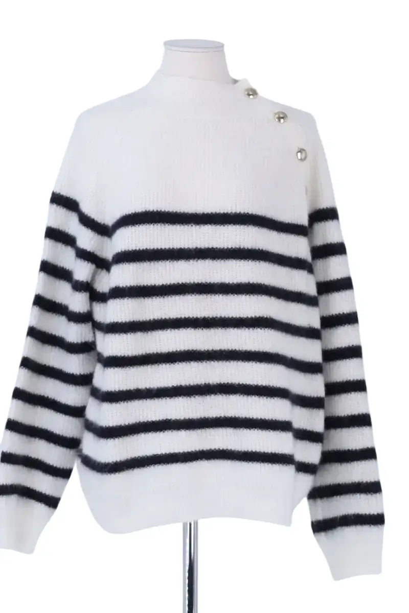 Pull Sézane Blanc en Coton, taille XL - Seconde Main