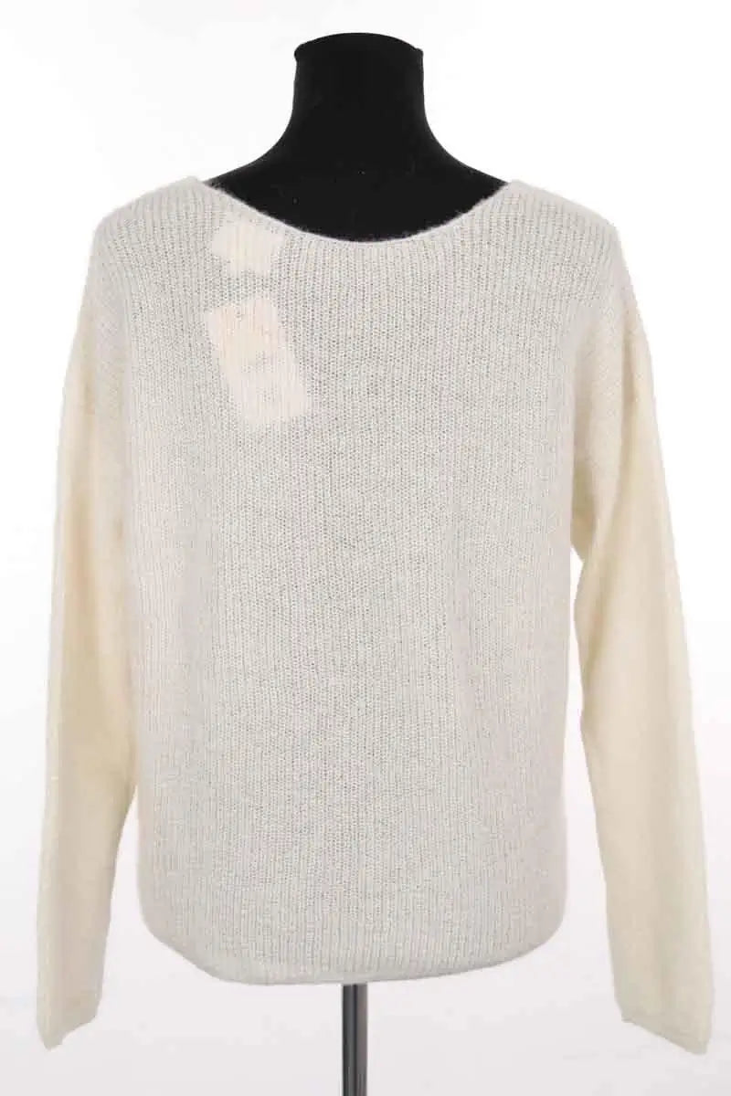 Pull Sézane Blanc en Laine