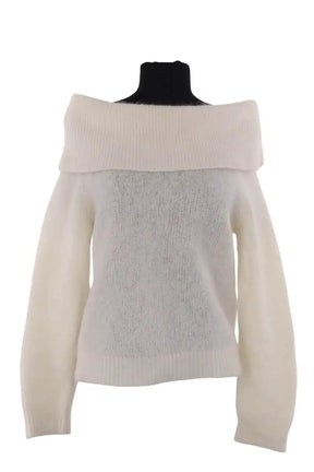 Pull Sézane Blanc en Laine, taille S - Seconde Main
