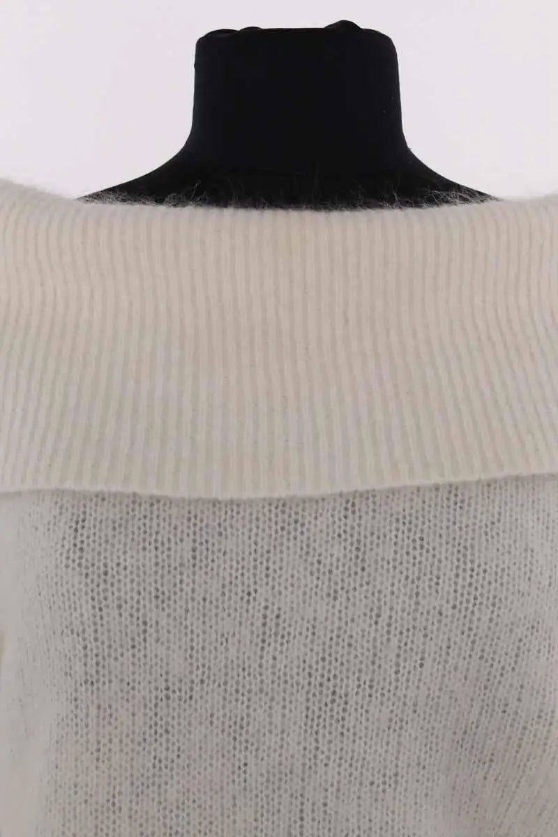 Pull Sézane Blanc en Laine