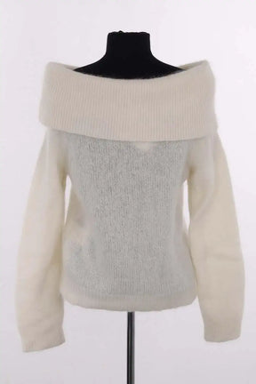 Pull Sézane Blanc en Laine
