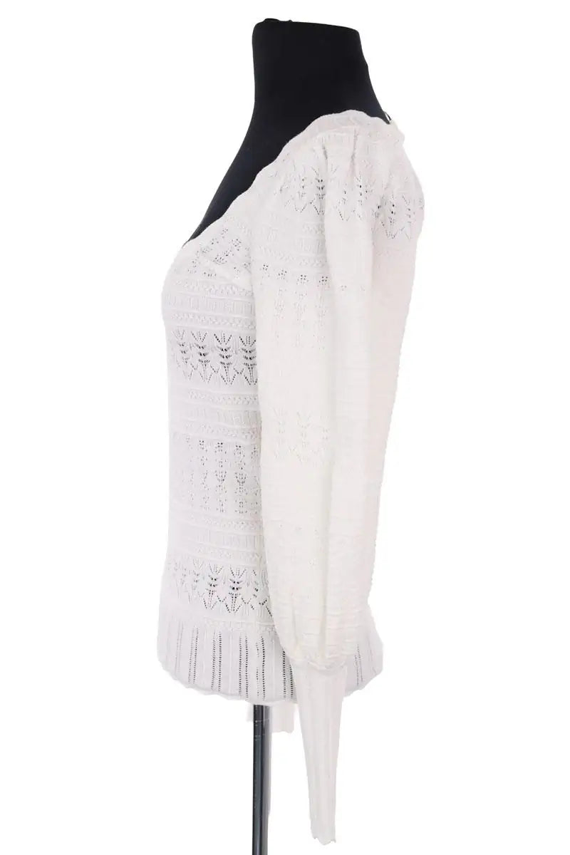 Pull Sézane Blanc en Synthétique