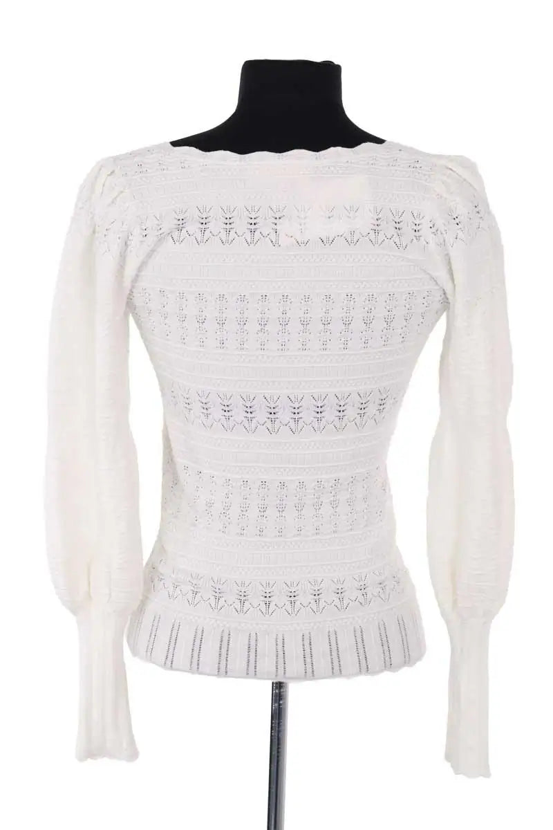 Pull Sézane Blanc en Synthétique