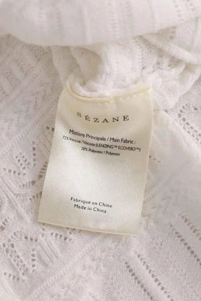 Pull Sézane Blanc en Synthétique