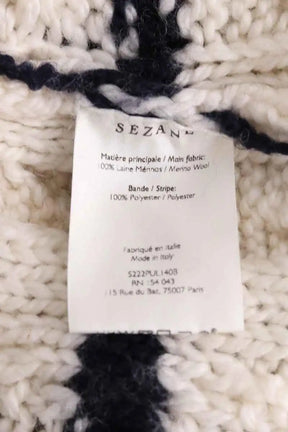 Pull Sézane Blanc en Synthétique