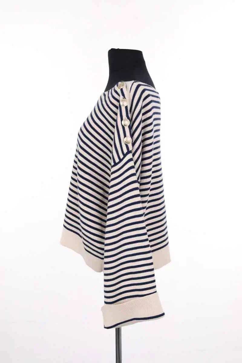 Pull Sézane Bleu en Coton