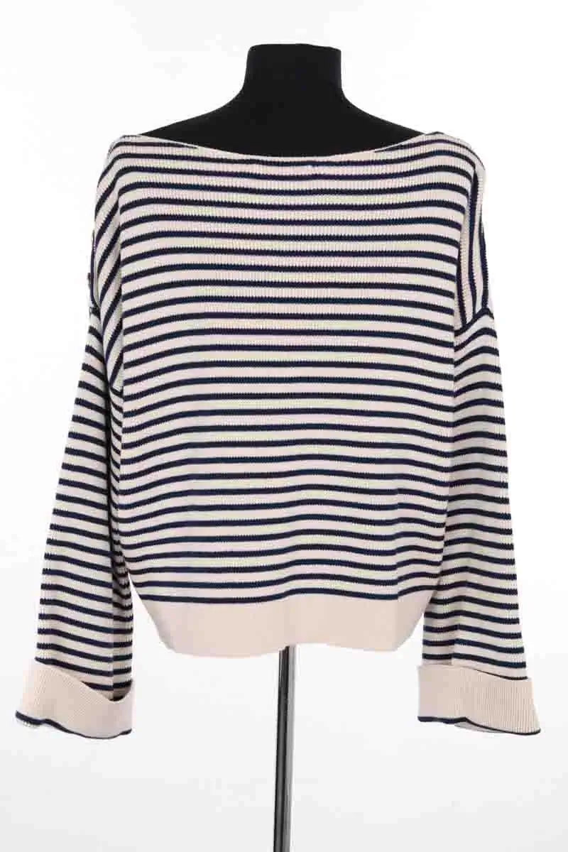 Pull Sézane Bleu en Coton