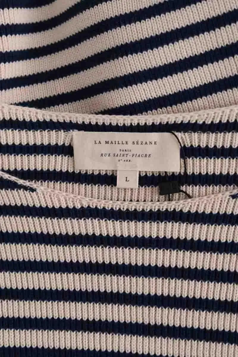 Pull Sézane Bleu en Coton