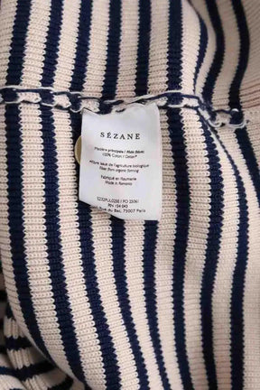 Pull Sézane Bleu en Coton