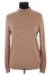 Pull Sézane Camel en Coton, taille S - Seconde Main