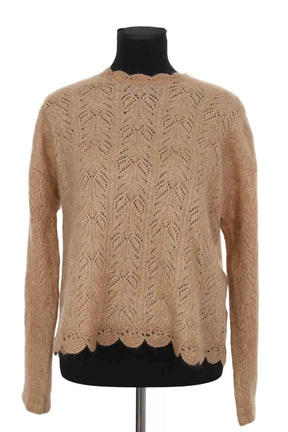 Pull Sézane Camel en Laine, taille L - Seconde Main