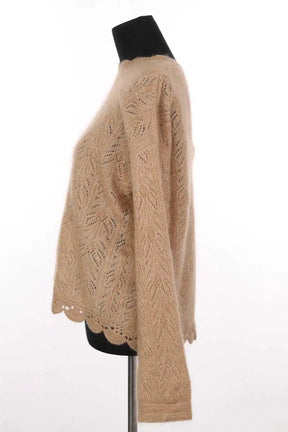 Pull Sézane Camel en Laine